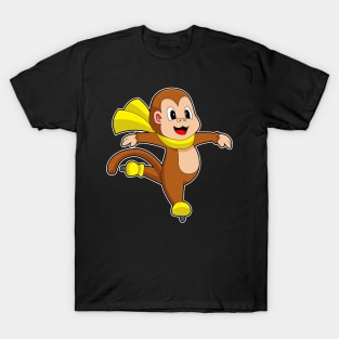 Monkey Ice skating Ice skates T-Shirt